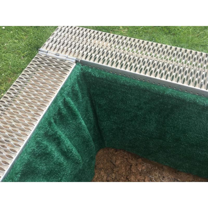 Grabmatten Typ Expander, Komplettset, 140 cm tiefhängend