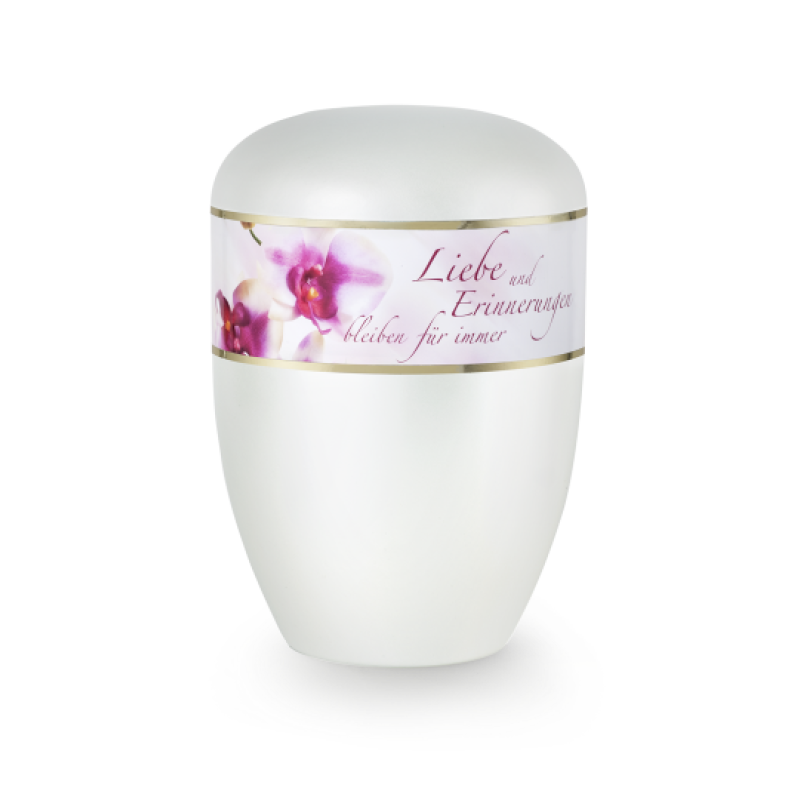 Edition Poesie, perlmutt , Orchidee, Liebe und Erinnerungen…,  biol. abbaub.